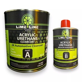 LiME LiNE Automotive Acrylic Urethane Clearcoat  2k Top Coat + hardner - 1.25 Qt