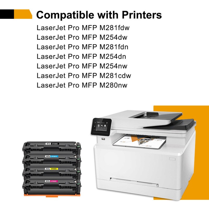 Compatible with HP CF500X Color Toner Cartridge for HP 202X