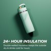 Gatorade Overtime 22 oz Stainless Steel Bottle, Straw Cap, Sage,