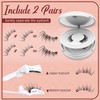 Enjuvie Magnetic Lashes,Enjuvie Magnetic Eyelashes with Applicator Reusable Eyelashes Magnet