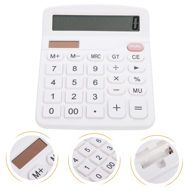 Gadpiparty Basic Desktop Calculator for Students Material Solar Power Office