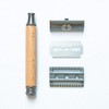 Chinchilla® Beech Wood Safety Razor with Replacement Handle and Jute