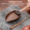 Solid Wood Electronic Tea Scale Tough Durable Convenient Display Screen