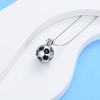 AIWENXI Football Cremation Jewellery for Ashes Hollow Football Urn Necklace