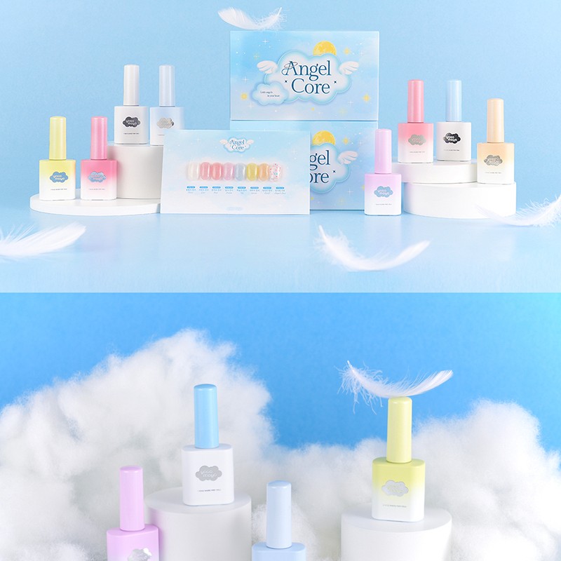 classic nail Yogo Mayo Angel Core Reflection Syrup Glitter Gel