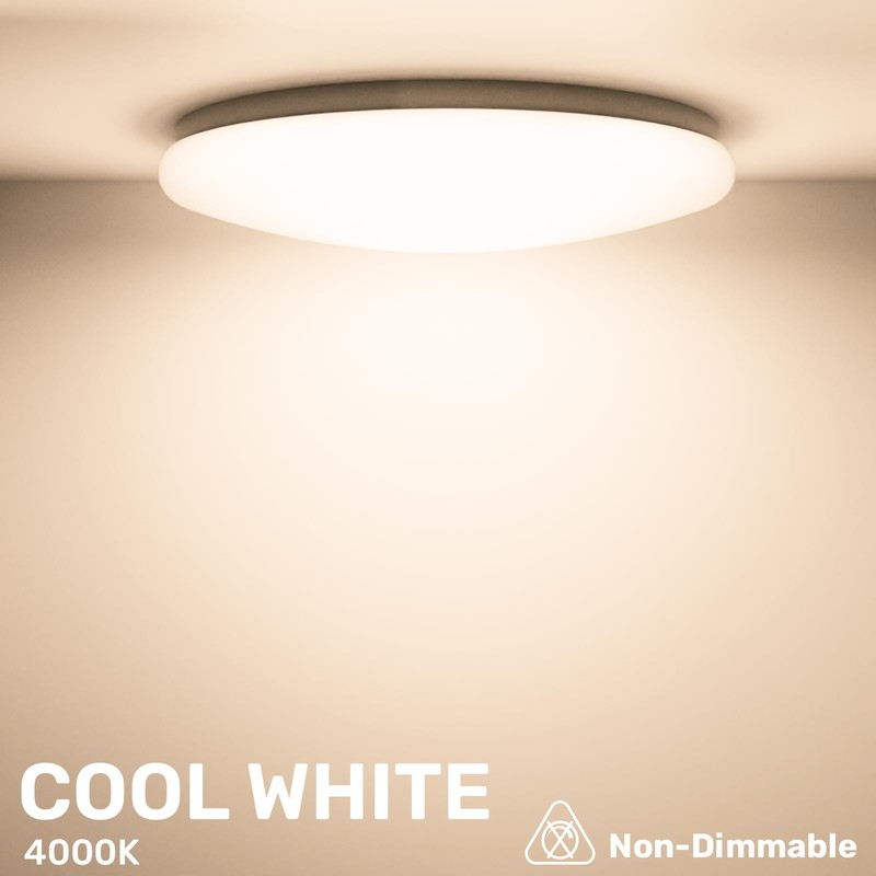 paul russells 12W LED Ceiling Light, 1200lm, Natural Cool White