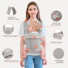 IULONEE Babytrage für Neugeborene Ergonomic Baby Carrier Tragbar Babytrage Vorne