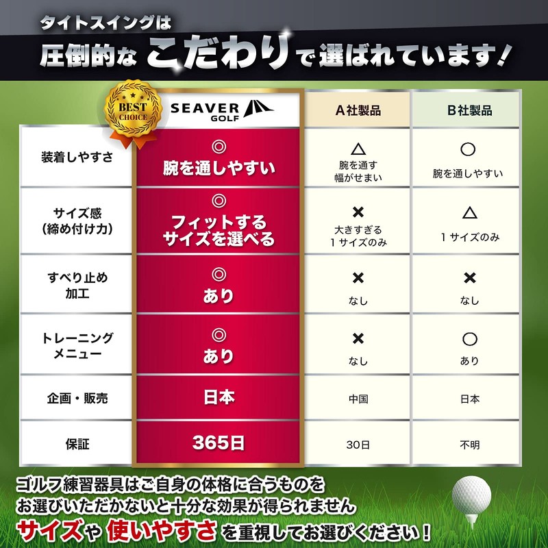 TIGHT SWING SEAVER GOLF Tight Swing, Golf Practice Band, Golf