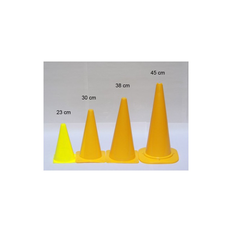 Boje Sport Set of 10 marking cones, 23 cm, colour
