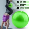 Small Exercise Ball Anti-Burst Non-Slip Stability 9 Inch with Inflatable