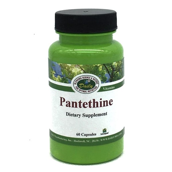 Daily's Activated Pantethine, Vitamin B5 (Pantesin® Pantethine 300 mg, 60 Vegetarian Capsules)