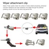 10x Zafina-UP Upgraded Windshield Wiper Arm Link Stainless Steel Clips