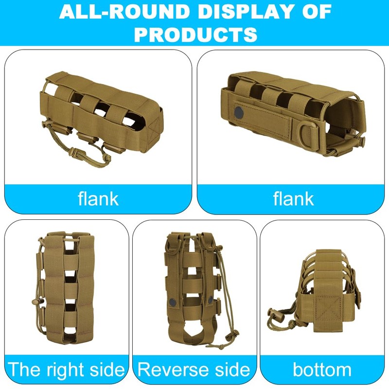 Lvjkes Bottle Holder Backpack Bottle Holder Belt (Khaki)