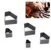 5Pcs Leather Punch Die Set Hollow Diamond Shape Cutting Mold