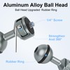 Mechrig 1" Ball Adapter with 1/4"-20 Threaded Stud & 360°