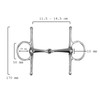 Equine Smile ES0105 Snaffle Bit Simple Broken Stainless Steel 21