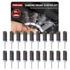 20Pcs 1000 Grit Sanding Drums Sandpaper Sticks Set with 1/8"(3mm)