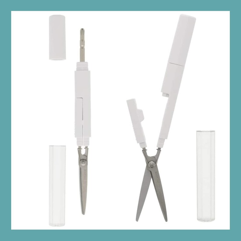 Sunstar Stationery Scissors, Sticky Steel, Tasno, White, W S3720063