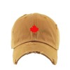 Canada Flag Red Maple Leaf Vintage Baseball Cap Embroidered Cotton