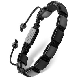 RTZN Men's Black Onyx Beaded Bracelet - Havana