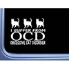 EZ-STIK OCD Cat Disorder M264 6 inch Sticker Crazy Lady