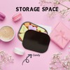 Metal Tray with Soft Magnetic Lid Black Tray with Spill