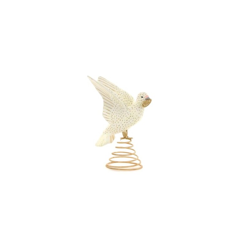 Cody Foster Peace on Earth Dove Ivory Metallic Gold Christmas