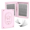 Lunamoon 800 Pieces Premade Fan Lashes, Prefabricated Fan Eyelashes, 14D
