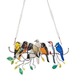 S.T.S.G Scandinavian Interior Wall Decor, Wall Art, Miscellaneous Goods, Accessories, Wall Decoration, Birds, Gardening, Ornaments (7 Birds (Thickness: 0.08 inch (2 mm)))