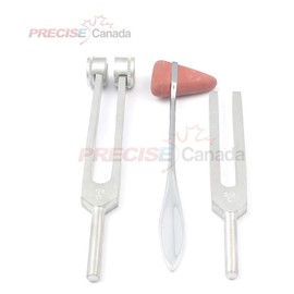 Precise Canada: New Set of 3 Pcs Aluminum Sensory Tuning Forks C 128 512 + Taylor Percussion Hammer Mallet