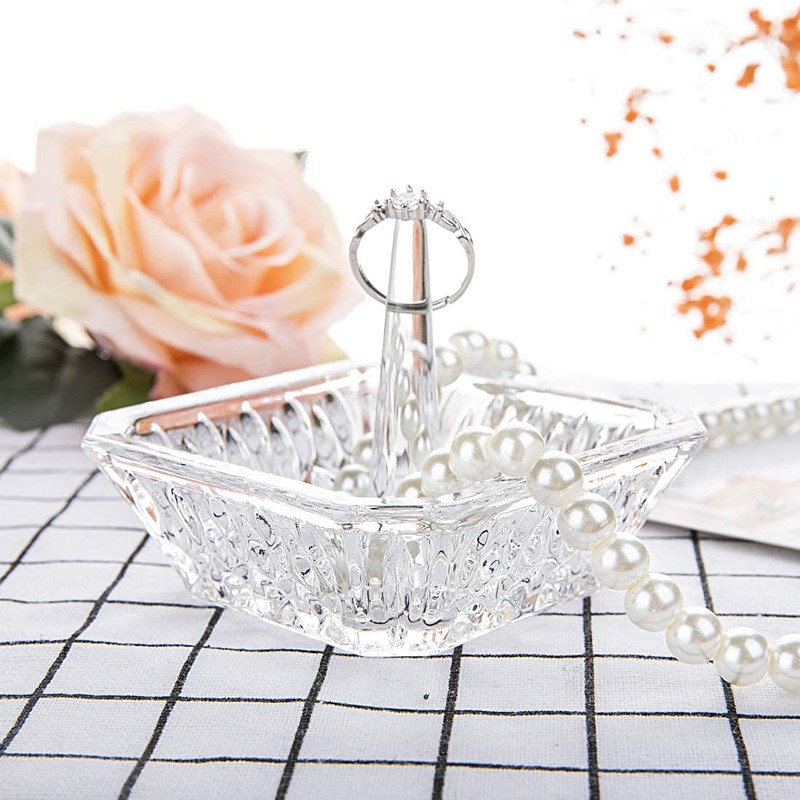 H&D Crystal Ring Holder Dish