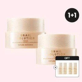 Anti-Aging [안티에이징] 스네일 솔루션 크림 1 +1 (증정) Anti-Aging Snail Solution Cream 1+1 (Gift) [Single Option_PK1335]