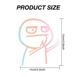 SWYSGS Pack of 2 Anime Stickers, Car Stickers, Anime Decorative Cartoon Stickers for Car, Bike, Laptop, Window, Waterproof Vinyl Sticker, Funny Stickers