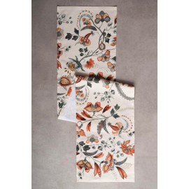 Maison d' Hermine Table Runner 100% Cotton 37cm x 230cm Decorative Washable Tablerunner Easter Table cloth for Dining, Kitchen, Parties & Camping, Dalida - Spring/Summer