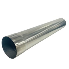 5 Inch DIY Stainless Steel Exhaust Muffler Straight Pipe, Tailpipe 5"ID to 5"OD Exhaust Extension Tube Tailpipe 30" Length Universal Fitment - 1PCS