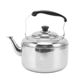 5.5 L Tea Kettle, Large Capacity Stainless Steel Comfortable Handle Piping Tea Kettle for Gas Cooker Induction Cooker