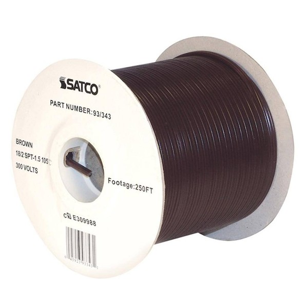 Satco Brown Lamp and Lighting Wire Spool - 93343