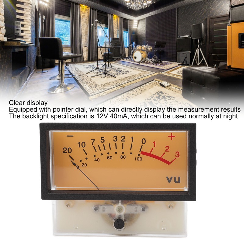 12V High Accuracy VU Meter Header DB Audio Level Header