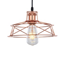 Innoteck DS-1149 Vintage Ceiling Pendant Light Shade – Rose Copper Metal cage Chandelier lampshade DS-1149 Vintage Ceiling Pendant Light Shade – Rose Copper Metal cage Chandelier lampshade