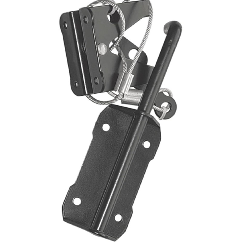 Nuvo Iron GLWHD Black Galvanized Steel Heavy Duty Gate Latch