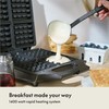 BELLA Classic Waffle Iron, 4 Square Belgian Waffle Maker, Non-stick