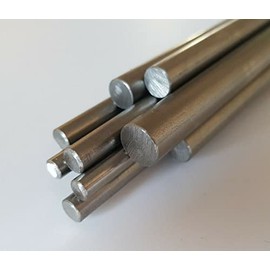 Mild Steel Rod Bar Round 3, 4, 5, 6, 8, 10, 12, 15 18mm Dia, 50mm to 1000mm Long (8mm, 100mm)