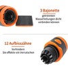 HAFRILY Gardena Hose Coupling Set Hose Connector 1/2 Inch Quick