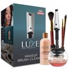 Luxe Electric Makeup Brush Cleaner Machine with Cleaning Solution -