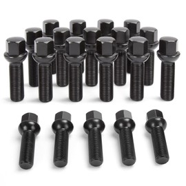 SUCOSO 20PCS 14x1.5 Extended Lug Bolts with 40mm Shank Length Ball Seat,Aftermarket Wheel Lug Bolts for Spacers,Compatible A3 A4 A6 A8 S4 S6 S8 TT Jetta Allroad Volkswagen Quattro Golf Tiguan Passat