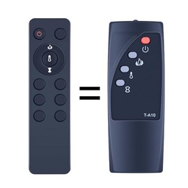 TCNOUMT New Replacement Remote Control T-A10 Suitible for Duraflame Infrared Electric Fireplace, Compatible with Twin Star Electric Fireplace Stove DF1-5010-01, Black