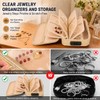 Fireproof Travel Jewelry Organizer Case with Lock & 6 Binder