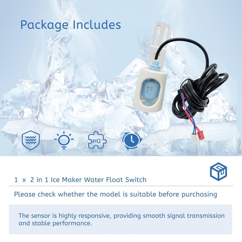Upgrade 2 in 1 Ice Maker Water Float Switch with