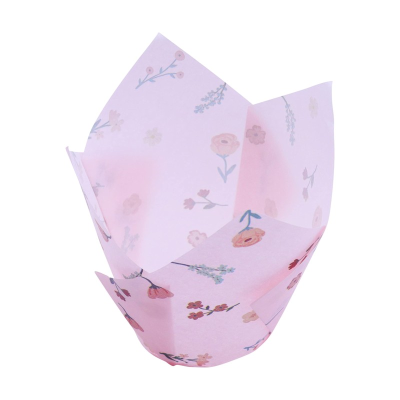 24 PME Tulip-Shaped Muffin Cases, Isolated Blooms