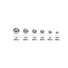 X AUTOHAUX 300pcs 6 Sizes Bicycle Bearing Ball Chrome Steel